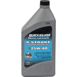 Масло моторное минерал Quicksilver 4-Stroke Marine Engine 25W40 1л (8M0086223)